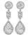 GIA Certified 3.43ct Pear Shape Diamond with 2.40ct Diamond Drop Earrings