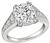 GIA Certified 3.67ct Diamond Engagement Ring Photo 1
