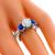 1.49ct Diamond Sapphire Gold Engagement Ring | Israel Rose