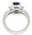 Platinum Diamond Sapphire Ring