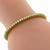 Judith Ripka 3.60ct Round Cut Diamond 18k Yellow Gold Cuff Bangle