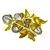 Diamond Gold Acorn Pin