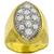 Estate 1.98ct Round Cut Diamond 18k Yellow And White Gold Ring