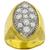 Estate 1.98ct Round Cut Diamond 18k Yellow And White Gold Ring