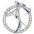 Art Deco 2.50ct Diamond Sapphire Circle Bow Pin | Israel Rose
