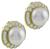 Mabe Pearl 4.00ct Diamond Earrings Photo 1