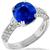 3.12ct Sapphire 0.55ct Diamond Platinum Ring