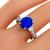 3.12ct Sapphire 0.55ct Diamond Platinum Ring | Israel Rose