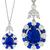 GIA 5.08ct Sapphire 1.50ct Diamond Gold Pendant