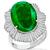 GIA 11.89ct Emerald Diamond Platinum Ring