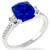 3.27ct Ceylon Sapphire 0.40ct Diamond Gold Ring