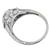 Art Deco GIA 1.17ct Diamond Sapphire Engagement Ring | Israel Rose