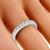 Estate 1.12ct Round Brilliant Diamond Eternity Platinum Wedding Band