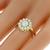 Antique Victorian 0.51ct Old Mine Cut Diamond 14k Yellow Gold Ring