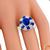 sapphire diamond 18k white gold ring 2