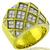 Estate 1.55ct Round Brilliant Diamond 18k Yellow And White Gold Ring