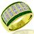 1.68ct Diamond 0.60ct Emerald Gold Ring