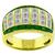 1.68ct Diamond 0.60ct Emerald Gold Ring | Israel Rose