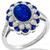 Estate 2.08ct Sapphire Diamond Gold Ring 