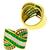 1.85ct Emerald 1.00ct Carre And 0.31ct Round Cut Diamond 18k Yellow Gold Ring