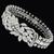 30.00ct Diamond Cluster Gold Floral Bracelet