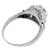  0.75ct Old European Diamond Sapphire Platinum Engagement Ring