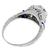  0.75ct Old European Diamond Sapphire Platinum Engagement Ring