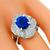 2.41ct Sapphire 1.18ct Diamond Platinum Ring | Israel Rose