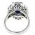 Sapphire Diamond Platinum Ring