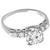 Estate 0.85ct Round Brilliant Diamond 14k White Gold Engagement Ring