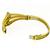 Sapphire Diamond Pearl 14k Yellow Gold Bangle
