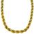 Estate Mid Century 1960s 18k Yellow And White Gold Rope Necklace