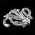 Diamond Cluster Platinum Floral Pin