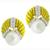 Diamond Mabe Pearl 18k Yellow Gold Earrings