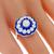 1.72ct Diamond 2.27ct Sapphire Gold Ring  | Israel Rose