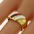Estate 0.25ct Square Cut Ruby 0.50ct Carre Cut Diamond 18k Yellow Gold Ring