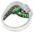 Estate Emerald Diamond Platinum Ring