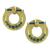 sapphire diamond 14k yellow gold clips 1