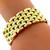 Retro Two Tone Gold Geometric Bracelet | Israel Rose