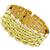 Retro Two Tone Gold Geometric Bracelet