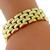 Retro Two Tone Gold Geometric Bracelet | Israel Rose