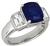 3.56ct ceylon sapphire 1.40ct diamond engagement ring photo 1