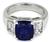 3.56ct ceylon sapphire 1.40ct diamond engagement ring photo 3