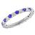 platinum sapphire diamond eternity wedding band 1