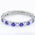 platinum sapphire diamond eternity wedding band 3