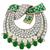 Victorian Emerald Diamond Platinum Gold Pin 