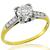 Victorian 0.75ct Diamond Gold Engagement Ring