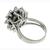 Diamond Cluster 14k White Gold Cocktail Ring