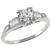  diamond 18k white gold engagement ring 1