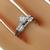  14k white gold diamond engagement ring and wedding band set 2